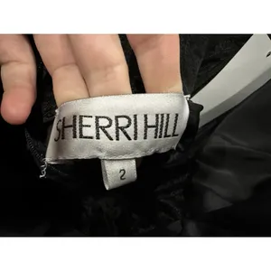 Sherri Hill 56068 Tiered Skirt Sheer Corset Dress Sz 2 Black NWOT thumbnail 8