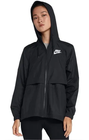 Nike Women's Sportswear Repel Windbreaker Hooded Jacket Size Medium thumbnail 1