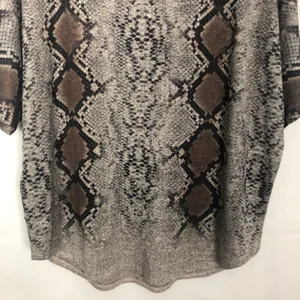 Ember Snake Print V-Neck Dolman Sleeve Top Size L thumbnail 8