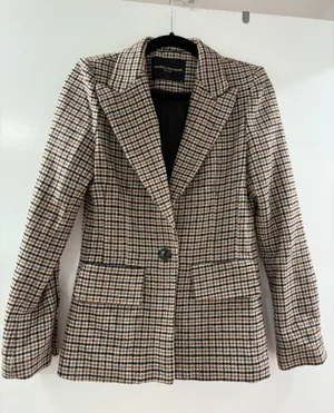 Amanda Uprichard Houndstooth Blazer thumbnail 1