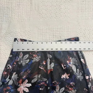 Shelanna juniors large floral faux leather a line midi skirt SK 3525 thumbnail 3
