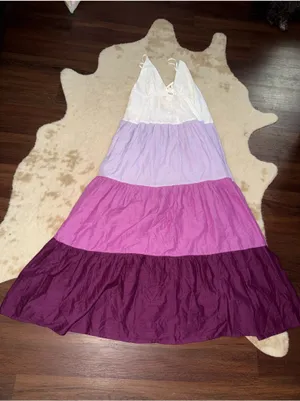 Rare nwt Anthropologie Raya Colorblock Maxi Dress party casual boho fall $198 thumbnail 6