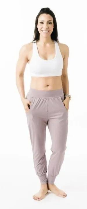 Zyia Active, Medium | Lilac 'Jogger in‎ a bottle 2' Work Out Yoga Pants thumbnail 1