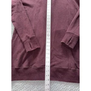 Lululemon Wrap Up Jacket Heathered Bordeaux Drama Soft French Terry Hoodie Sz 10 thumbnail 10