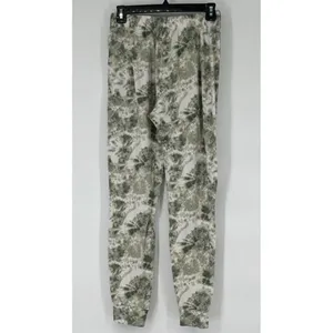 KIKIT Lounge Set Women Small Green White Tie Dye Drawstring Top Joggers 2pc Cozy thumbnail 4