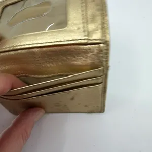 Coach Gold Signature C Canvas Card Case thumbnail 7