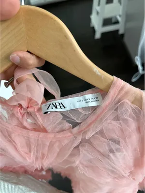 Zara Organza Top Size Small thumbnail 6