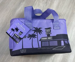 NEW Mini Trader Joe's Purple Insulated Bag Lunch Box with Tags thumbnail 1