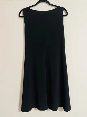 Vintage 90’s Ronni Nicole Black Boho Chic Sleeveless Mini Dress Beaded Neck Sz 8 thumbnail 13