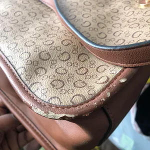 Guess brown and tan tote hand bag thumbnail 6