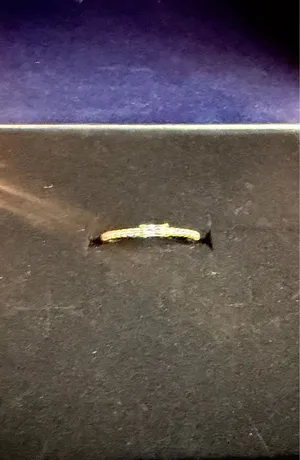 Boutique 18K Gold-Plated Sterling Silver Moissanite Diamond Ring thumbnail 5