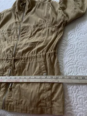 Old Navy Tan Drawstring Utility Field Jacket thumbnail 13