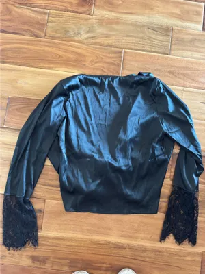 DNT satin scoop blouse Black Size L thumbnail 4