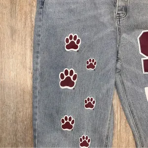 GAMEDAY SOCIAL Legacy Collection Mississippi State MSU Jeans Bulldog Paws 31 thumbnail 6
