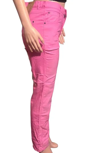 Comfort fit Women's pink high waist straight leg pant size L,XL thumbnail 7