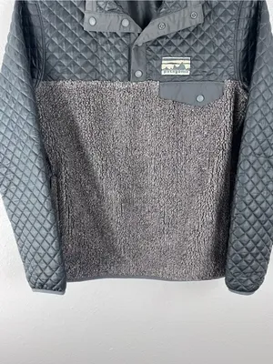 PATAGONIA Mixed T Snap Pockets Quilted Fleece Pullover Size XS thumbnail 9