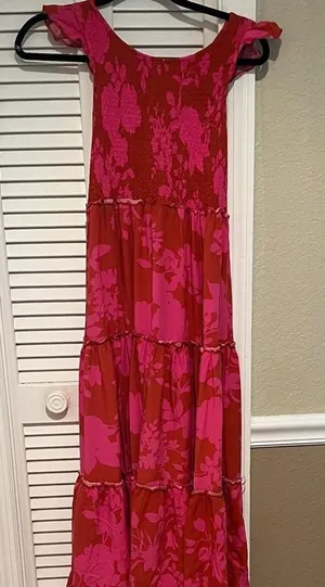 Abel The Label Women's Red and Pink Dress thumbnail 1