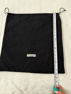 Valentino Garavani Large Black Dust Bag Drawstring Designer Storage Italy thumbnail 5