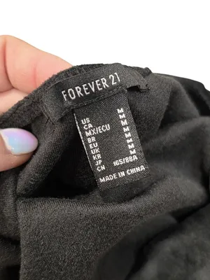 Velvet Black Bodysuit With Adjustable Spaghetti Straps By Forever 21 Size M thumbnail 3