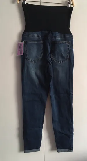 Maternity Jeans, Medium Blue thumbnail 2