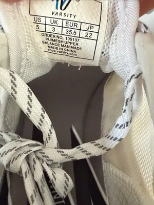 Varsity Ascend Cheer Shoes White Lightweight Mesh Athletic Women’s Size 5 NWT thumbnail 5