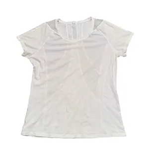 Lululemon Short Sleeve Athletic Top Womens Small White Excellent Mesh‎ Back Tee thumbnail 1