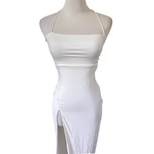 NWT BabyBoo Victoria Maxi Dress Size XS White‎ Strappy Back thumbnail 3