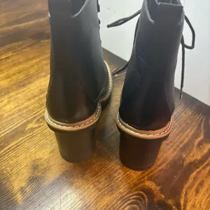 A New Day Black Heeled Lace‎ Up Boots Size 5.5 thumbnail 6