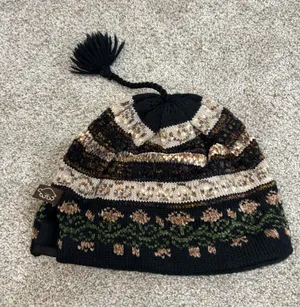 Turtle Fur Knit Cap Hat Aztec Merino Wool Beanie adult made in USA thumbnail 1