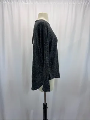 Quince Women's Long Sleeve Heathered Gray Crewneck Top XS Cozy Flowknit Breeze thumbnail 5
