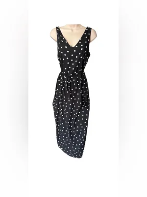A New Day Black & White Maxi Dress XS Like New thumbnail 2