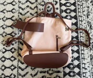 Italian pink leather purse thumbnail 3