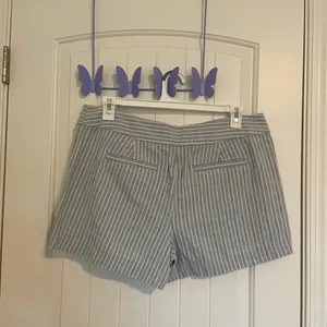 NWOT LOFT women’s The‎ Riviera blue yellow stripe shorts size 12 thumbnail 5