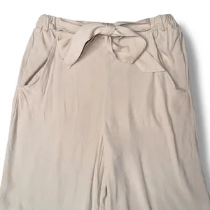 Wilfred Wide Leg Tie Waist Pants Womens‎ Small Beige Excellent Viscose Rayon thumbnail 2