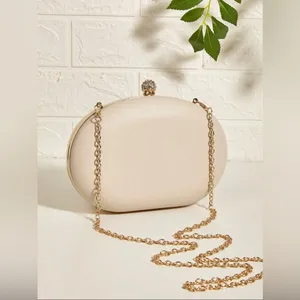Floral Clutch Evening Bag with Rhinestone Opening thumbnail 8