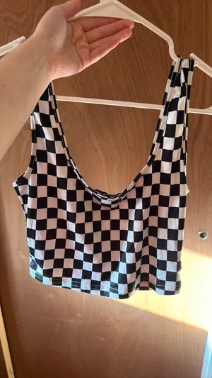 SheIn Checkered Top thumbnail 2