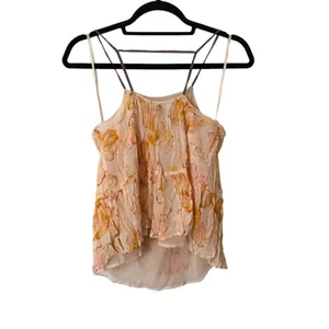 ANTHROPOLOGIE HD In Paris Joselyn Chiffon Watercolor‎ Floral Cami Blouse Small thumbnail 5