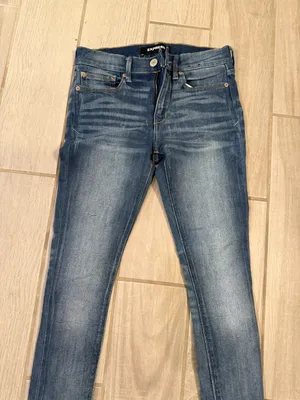Express Women's Skinny Jeans in Blue Wash thumbnail 3