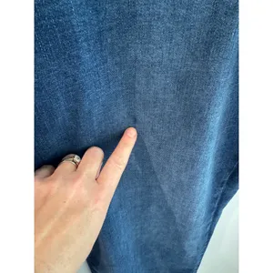 Madewell Emmett Wide-Leg Jeans Blue Patch Pocket High Rise Denim Size 33 Hemmed thumbnail 11