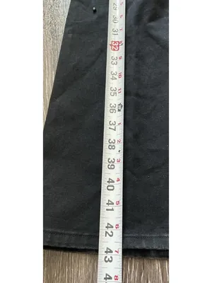 Cache Embellished Flare Jeans Size 4 Y2K Faux Pearl Beaded Black Denim Pants thumbnail 4