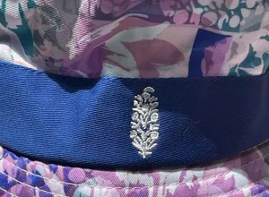 NEW Free People movement Digital Blooms Bucket Hat Electric Violet Colors NWOT thumbnail 3