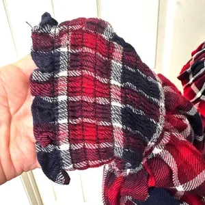 Free People Charlie ruffle plaid top NWT size XS thumbnail 8