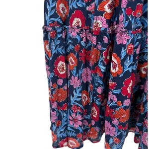Vineyard Vines Womens Tisbury Floral Smocked Sleeveless Midi Dress Size Large thumbnail 11