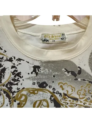 Cream Gold Women's Tee Size 2X thumbnail 2