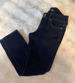 American Eagle Outfitters Women's Dark Indigo Artist Jeans thumbnail 1