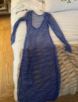 Bathing suit coverup Blue thumbnail 1