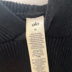 Alo Yoga Scholar Hooded Sweater Black M thumbnail 3