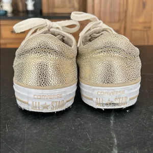 Converse Chuck‎ Taylor All Stars Madison low top sneaker gold cream women’s 8 thumbnail 5