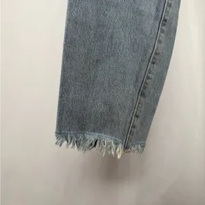 Levi's Wedgie Distressed‎ Raw Hem Jeans in Blue Size 27 thumbnail 6