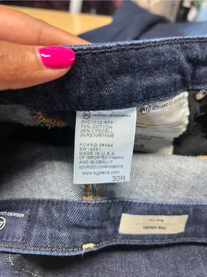 AG Adriano Goldschmied The Angel Boot Cut Jeans Dark Wash Size 30R thumbnail 9